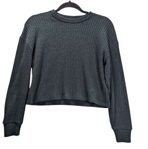 Wilfred Gray Cowl Neck  Crop Sweater Size XL
